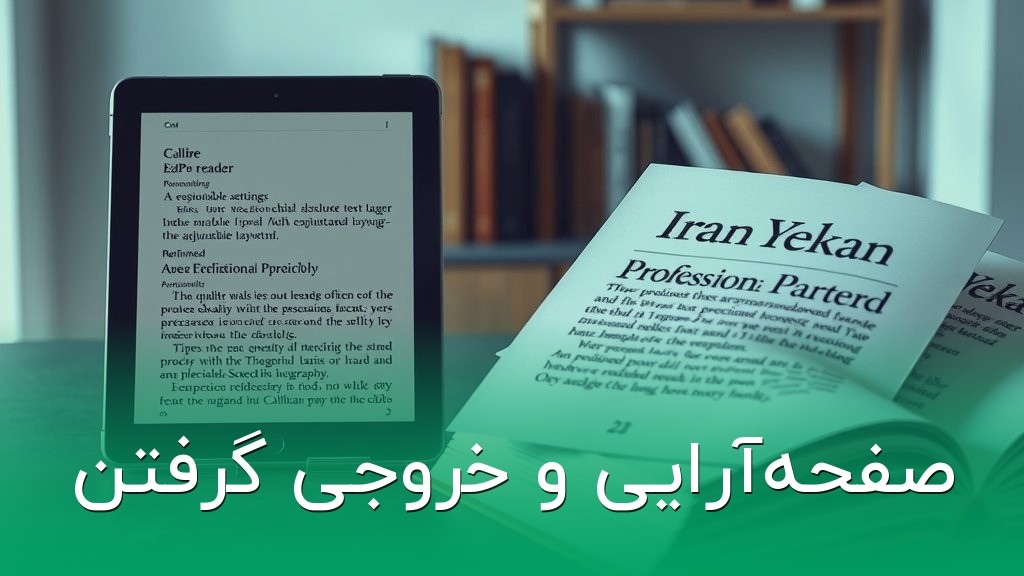 صفحهآرایی و خروجی گرفتن