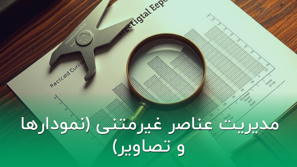 مدیریت عناصر غیرمتنی (نمودارها و تصاویر)
