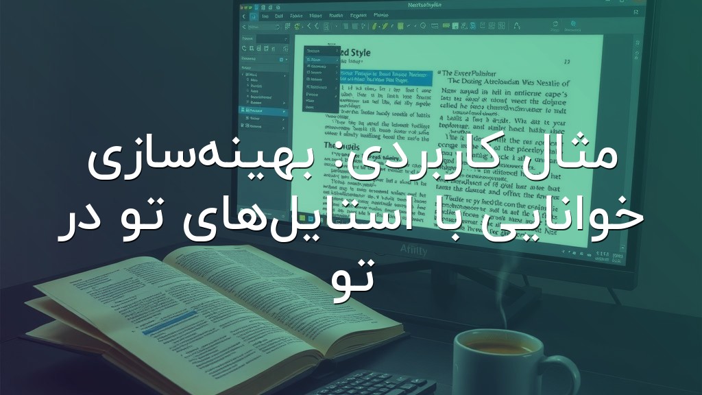مثال کاربردی: بهینهسازی خوانایی با استایلهای تو در تو