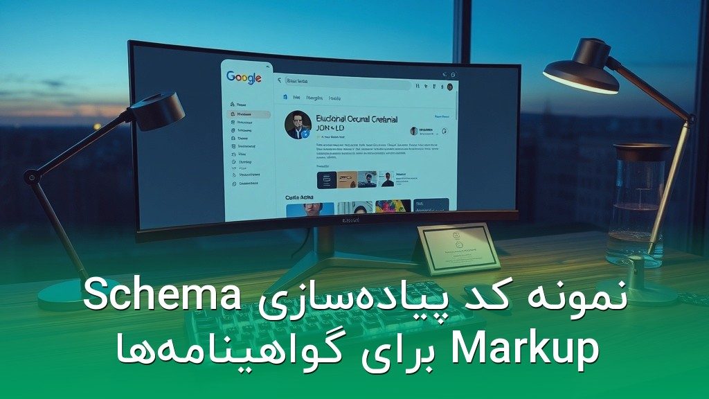 نمونه کد پیادهسازی Schema Markup برای گواهینامهها
