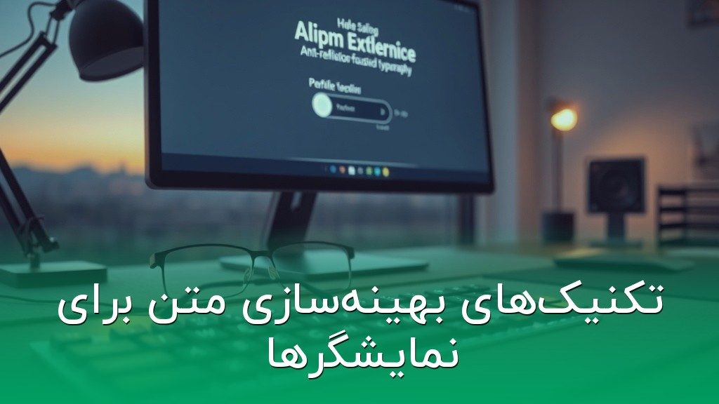 تکنیکهای بهینهسازی متن برای نمایشگرها